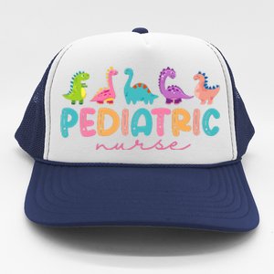 Picu Pediatric Nurse Dinosaurs Peds Nurse Crew Appreciation Trucker Hat