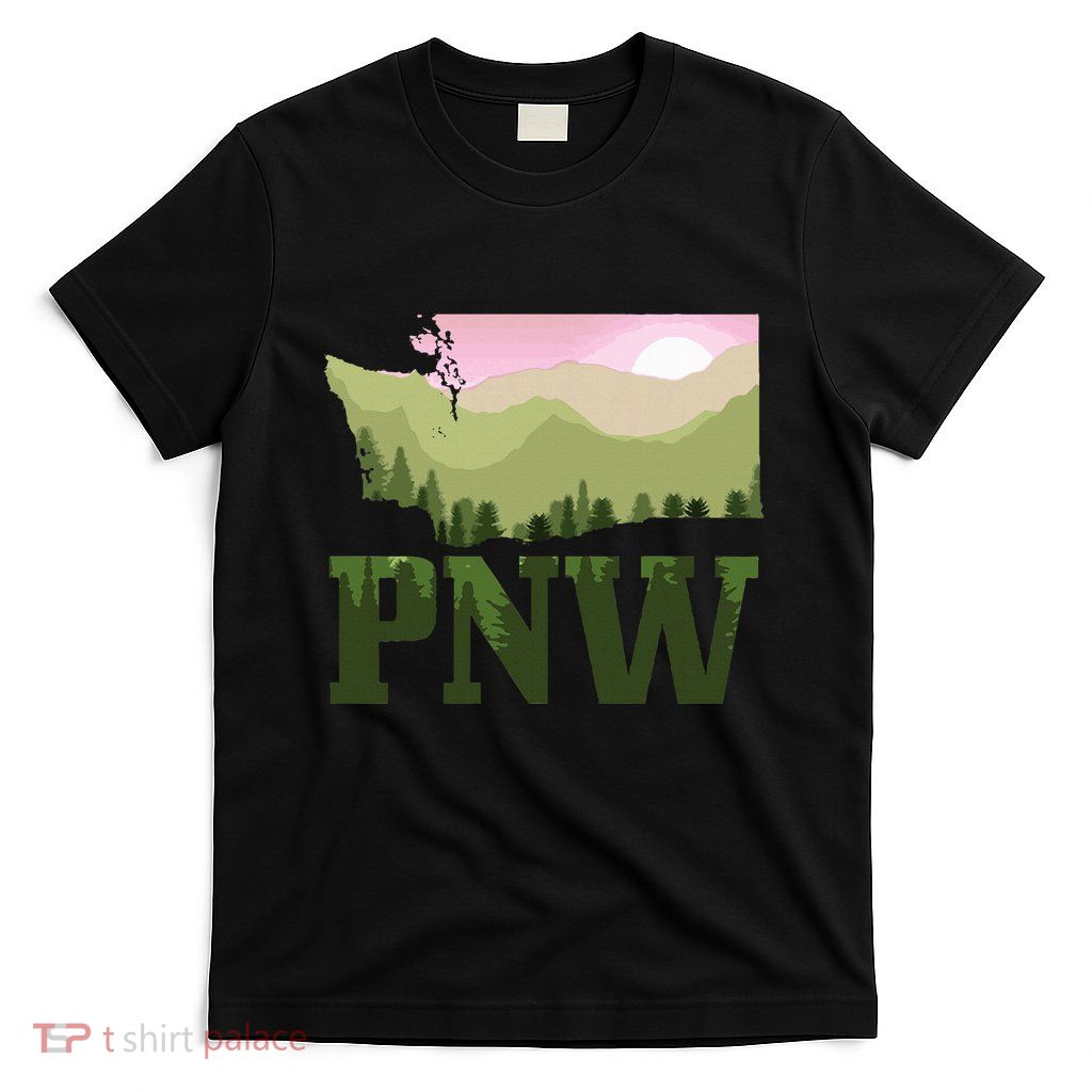 Pnw Pacific Northwest Mountains Idaho Oregon Washington T-Shirt
