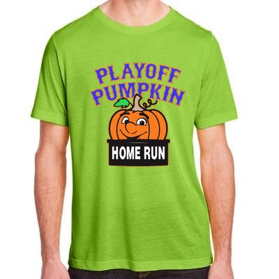 Playoff Pumpkin New York Omg With Smiling Pumpkin Face Adult ChromaSoft Performance T-Shirt