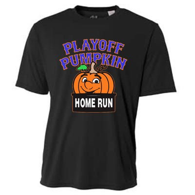 Playoff Pumpkin New York Omg With Smiling Pumpkin Face Cooling Performance Crew T-Shirt