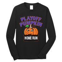 Playoff Pumpkin New York Omg With Smiling Pumpkin Face Long Sleeve Shirt