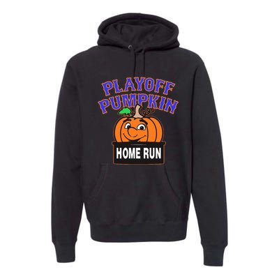 Playoff Pumpkin New York Omg With Smiling Pumpkin Face Premium Hoodie