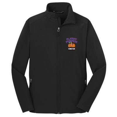 Playoff Pumpkin New York Omg With Smiling Pumpkin Face Core Soft Shell Jacket