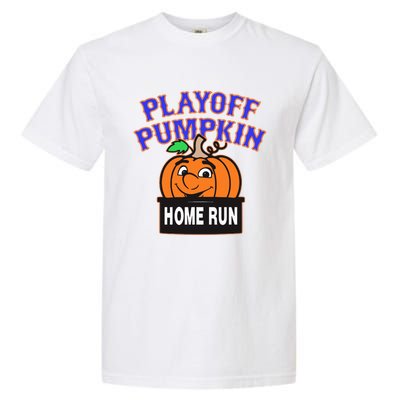 Playoff Pumpkin New York Omg With Smiling Pumpkin Face Garment-Dyed Heavyweight T-Shirt