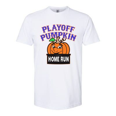 Playoff Pumpkin New York Omg With Smiling Pumpkin Face Softstyle CVC T-Shirt