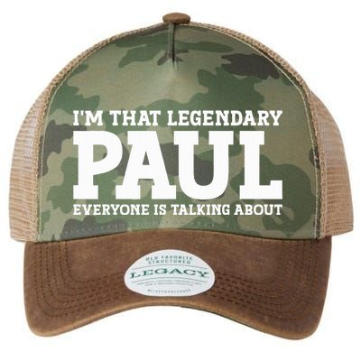 Paul Personal Name Funny Paul Legacy Tie Dye Trucker Hat