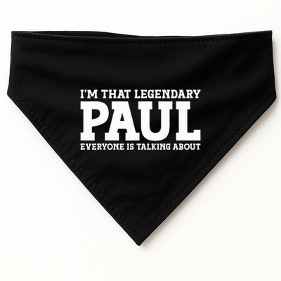 Paul Personal Name Funny Paul USA-Made Doggie Bandana