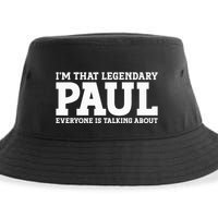 Paul Personal Name Funny Paul Sustainable Bucket Hat