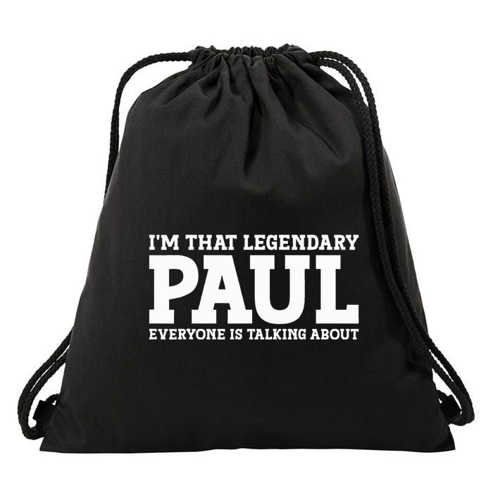 Paul Personal Name Funny Paul Drawstring Bag
