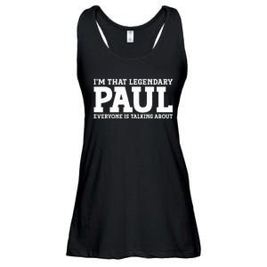 Paul Personal Name Funny Paul Ladies Essential Flowy Tank