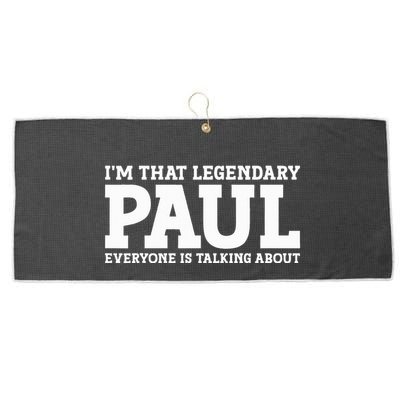 Paul Personal Name Funny Paul Large Microfiber Waffle Golf Towel