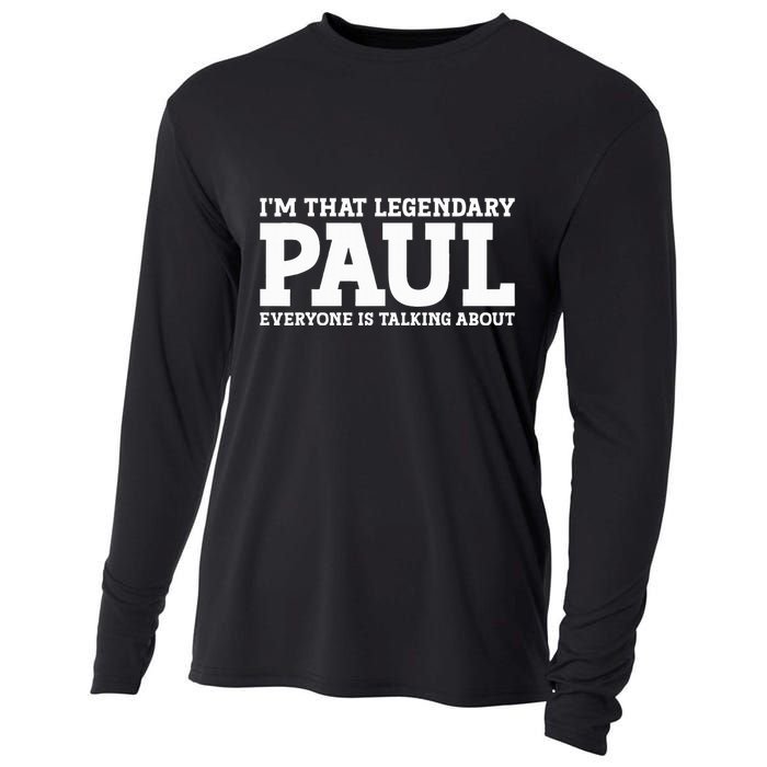 Paul Personal Name Funny Paul Cooling Performance Long Sleeve Crew