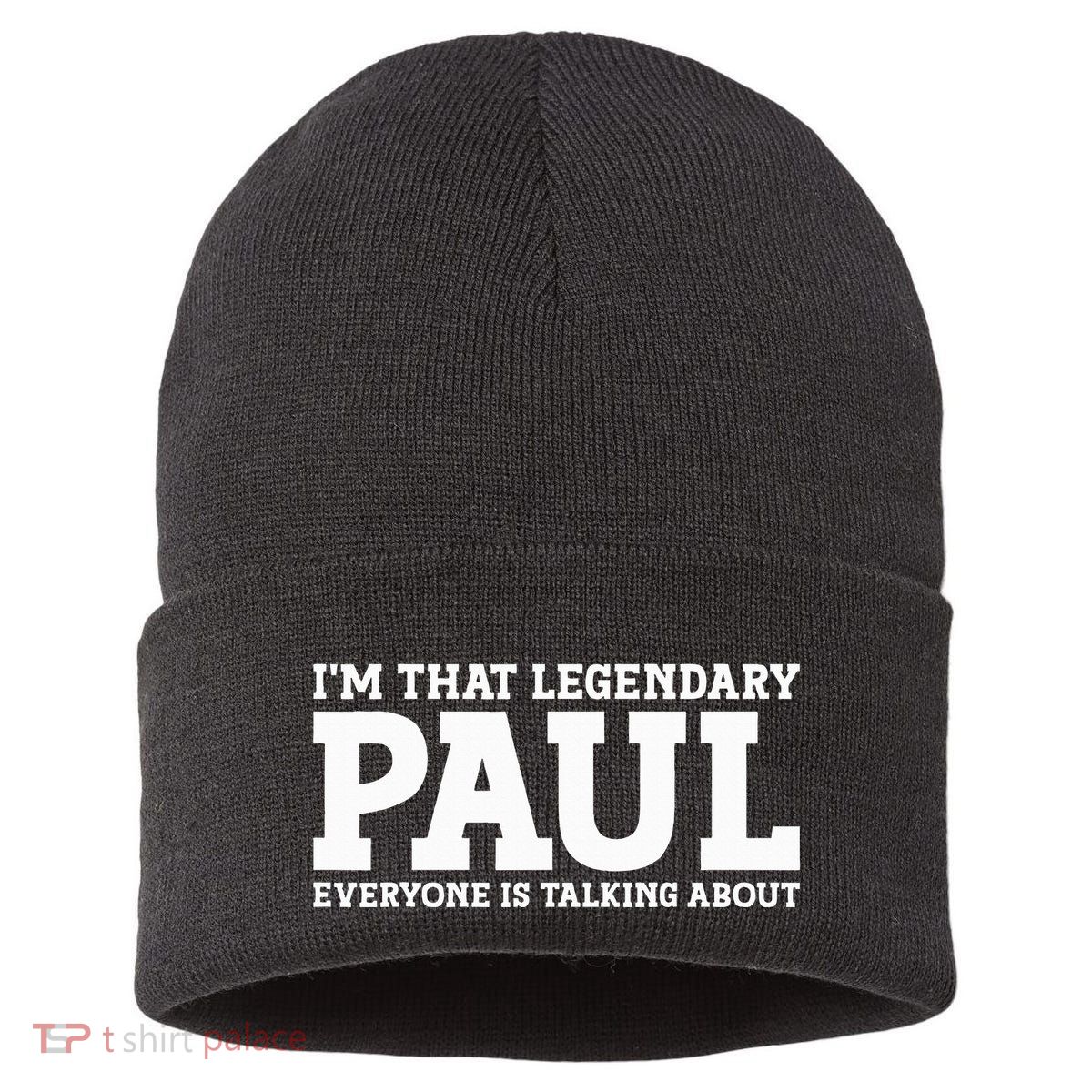 Paul Personal Name Funny Paul Sustainable Knit Beanie