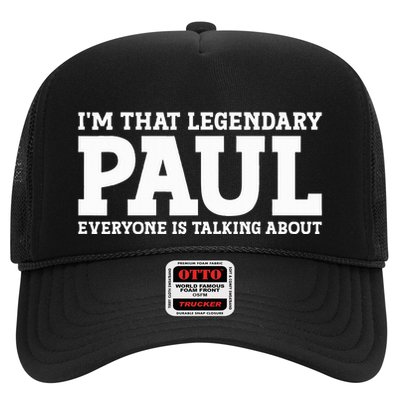 Paul Personal Name Funny Paul Trucker Hat