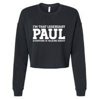 Paul Personal Name Funny Paul Cropped Pullover Crew