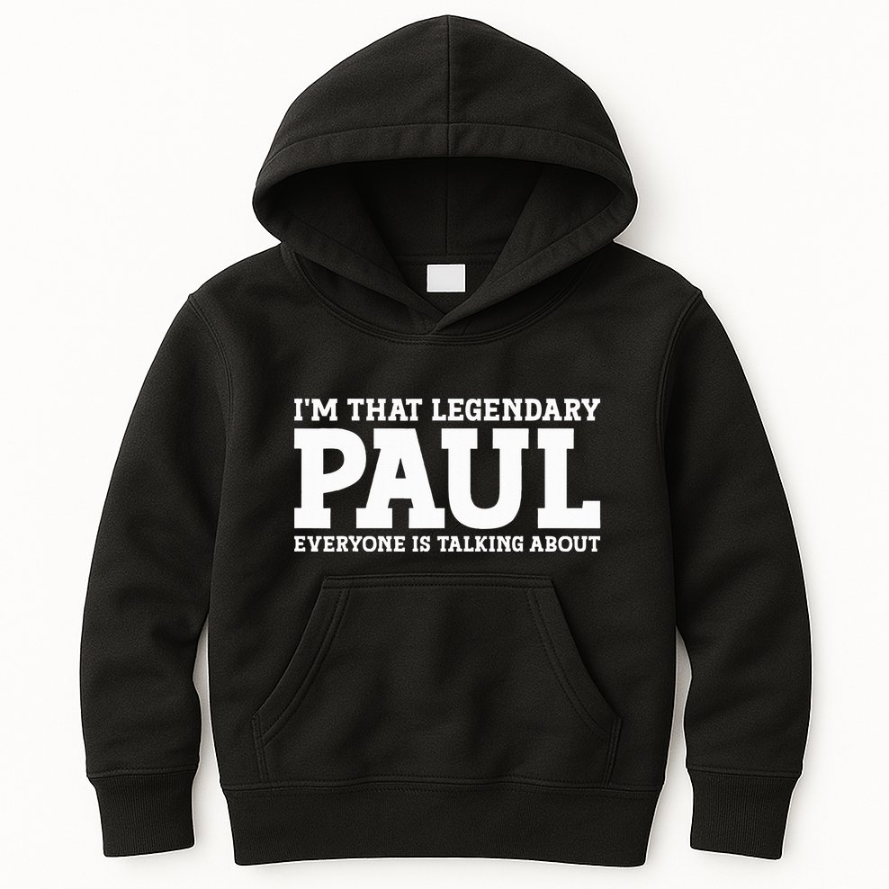 Paul Personal Name Funny Paul Kids Hoodie