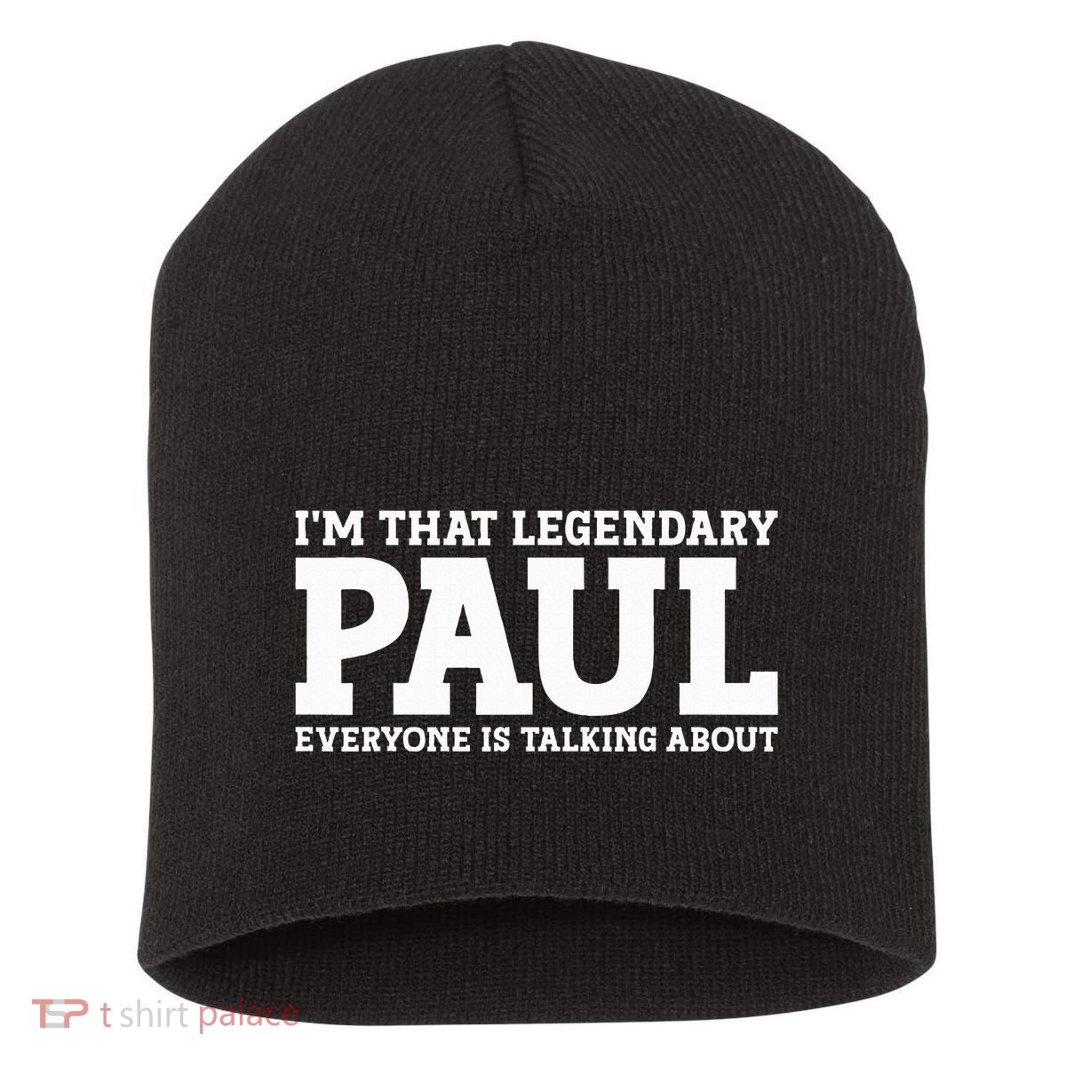 Paul Personal Name Funny Paul Short Acrylic Beanie