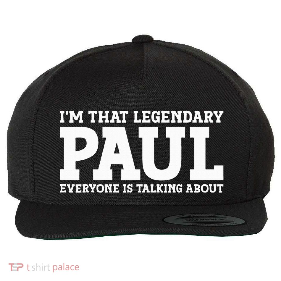 Paul Personal Name Funny Paul Wool Snapback Cap
