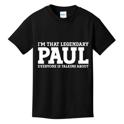 Paul Personal Name Funny Paul Kids T-Shirt