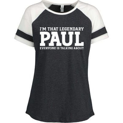 Paul Personal Name Funny Paul Enza Ladies Jersey Colorblock Tee