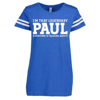 Paul Personal Name Funny Paul Enza Ladies Jersey Football T-Shirt