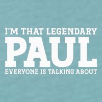 Paul Personal Name Funny Paul Sueded Cloud Jersey T-Shirt