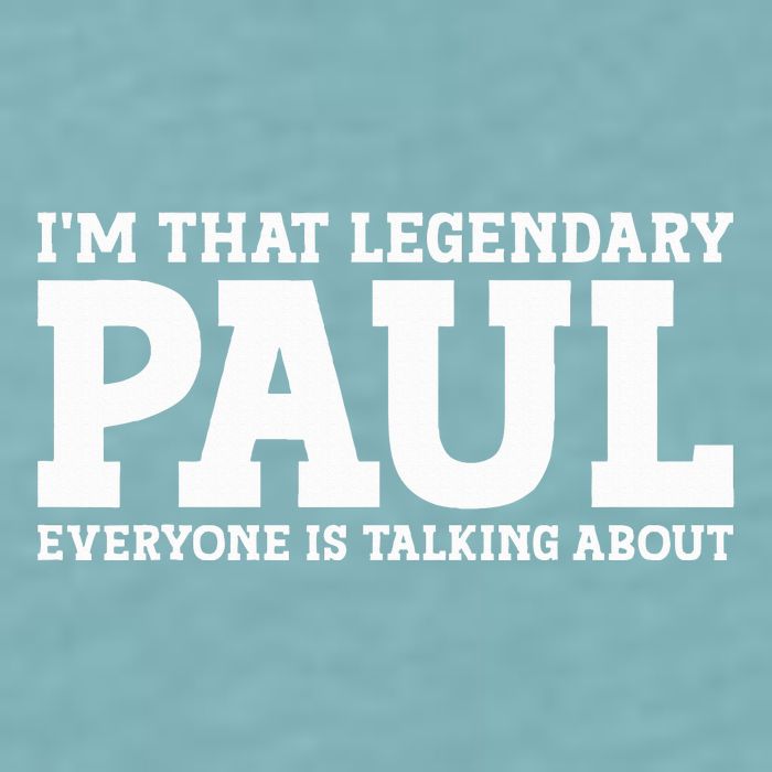Paul Personal Name Funny Paul Sueded Cloud Jersey T-Shirt