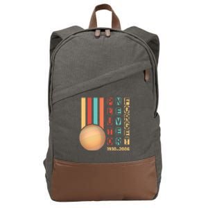 Pluto Planet Never Forget Tee Gift Cotton Canvas Backpack