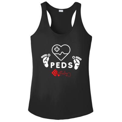 Pediatrics Peds Nurse Gift Ladies PosiCharge Competitor Racerback Tank