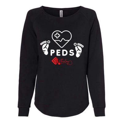 Pediatrics Peds Nurse Gift Womens California Wash Sweatshirt