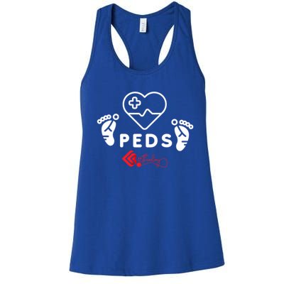 Pediatrics Peds Nurse Gift Women's Racerback Tank