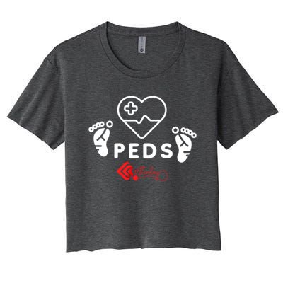 Pediatrics Peds Nurse Gift Women's Crop Top Tee