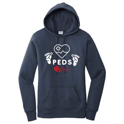 Pediatrics Peds Nurse Gift Women's Pullover Hoodie