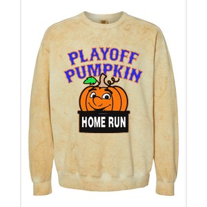 Playoff Pumpkin New York Omg Colorblast Crewneck Sweatshirt