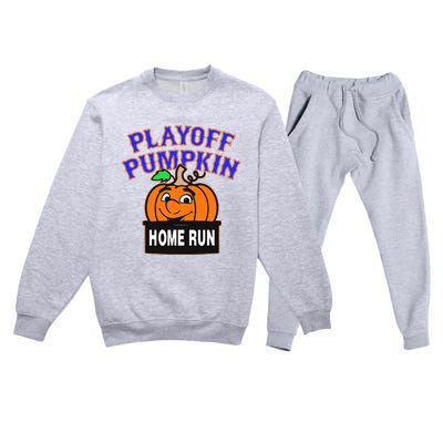 Playoff Pumpkin New York Omg Premium Crewneck Sweatsuit Set