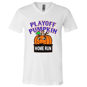 Playoff Pumpkin New York Omg V-Neck T-Shirt