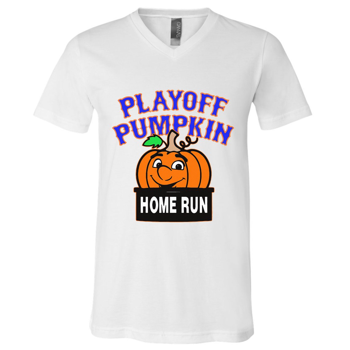 Playoff Pumpkin New York Omg V-Neck T-Shirt