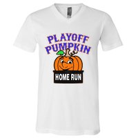 Playoff Pumpkin New York Omg V-Neck T-Shirt