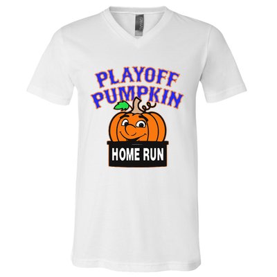 Playoff Pumpkin New York Omg V-Neck T-Shirt