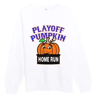 Playoff Pumpkin New York Omg Premium Crewneck Sweatshirt