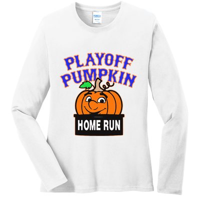 Playoff Pumpkin New York Omg Ladies Long Sleeve Shirt