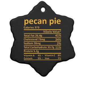 Pecan Pie Nutrition Thanksgiving Costume Food Fact Christmas Ceramic Star Ornament