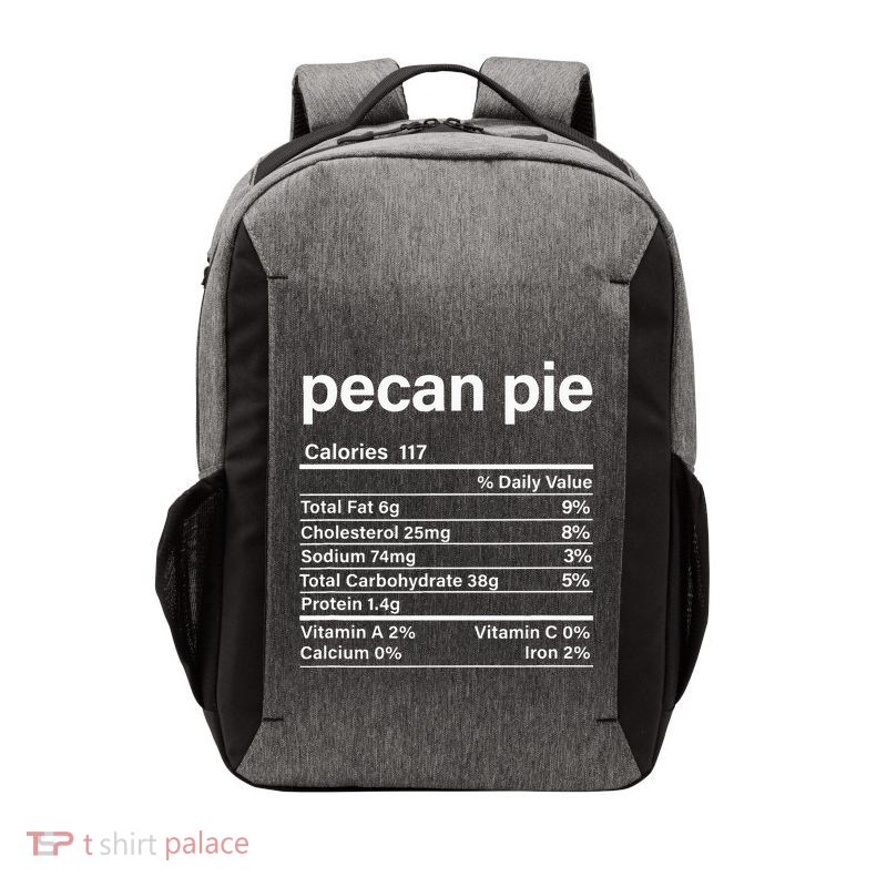 Pecan Pie Nutritional Facts Vector Backpack