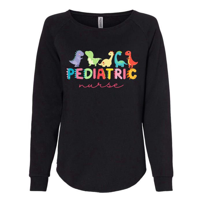 PICU Pediatric Nurse Dinosaurs Peds NurseCrew Appreciation Womens California Wash Sweatshirt