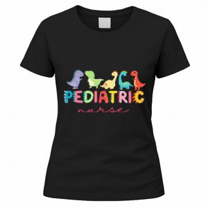 PICU Pediatric Nurse Dinosaurs Peds NurseCrew Appreciation Women's T-Shirt