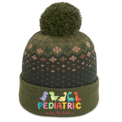 PICU Pediatric Nurse Dinosaurs Peds NurseCrew Appreciation The Baniff Cuffed Pom Beanie