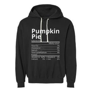 Pumpkin Pie Nutrition Facts Garment-Dyed Fleece Hoodie