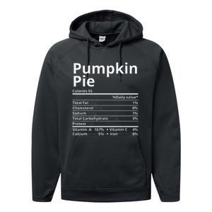 Pumpkin Pie Nutrition Facts Performance Fleece Hoodie