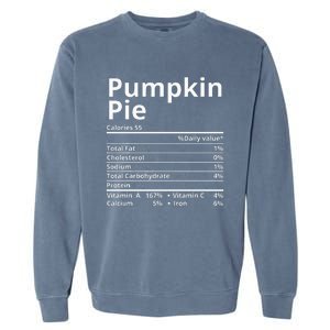 Pumpkin Pie Nutrition Facts Garment-Dyed Sweatshirt