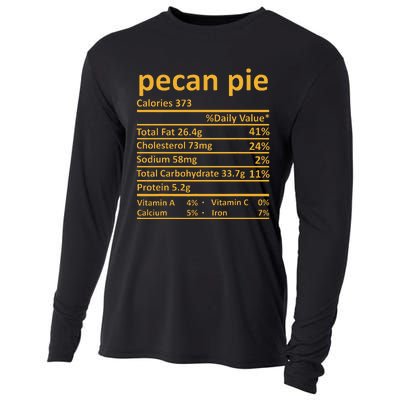 Pecan Pie Nutrition Thanksgiving Costume Food Fact Cooling Performance Long Sleeve Crew